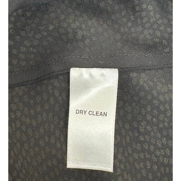 Jones New York 100% Silk Blouse Black Ivory Dot Print | Size 10 - Picture 5 of 5